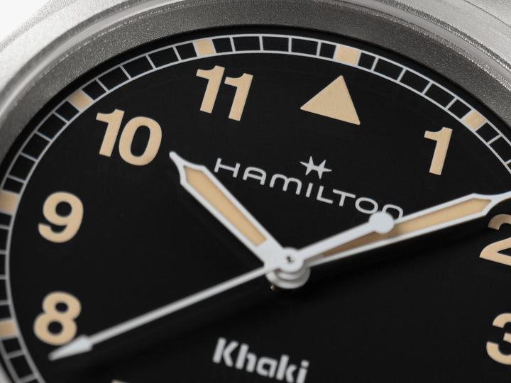 KHAKI FIELD QUARTZ Silver-tone
