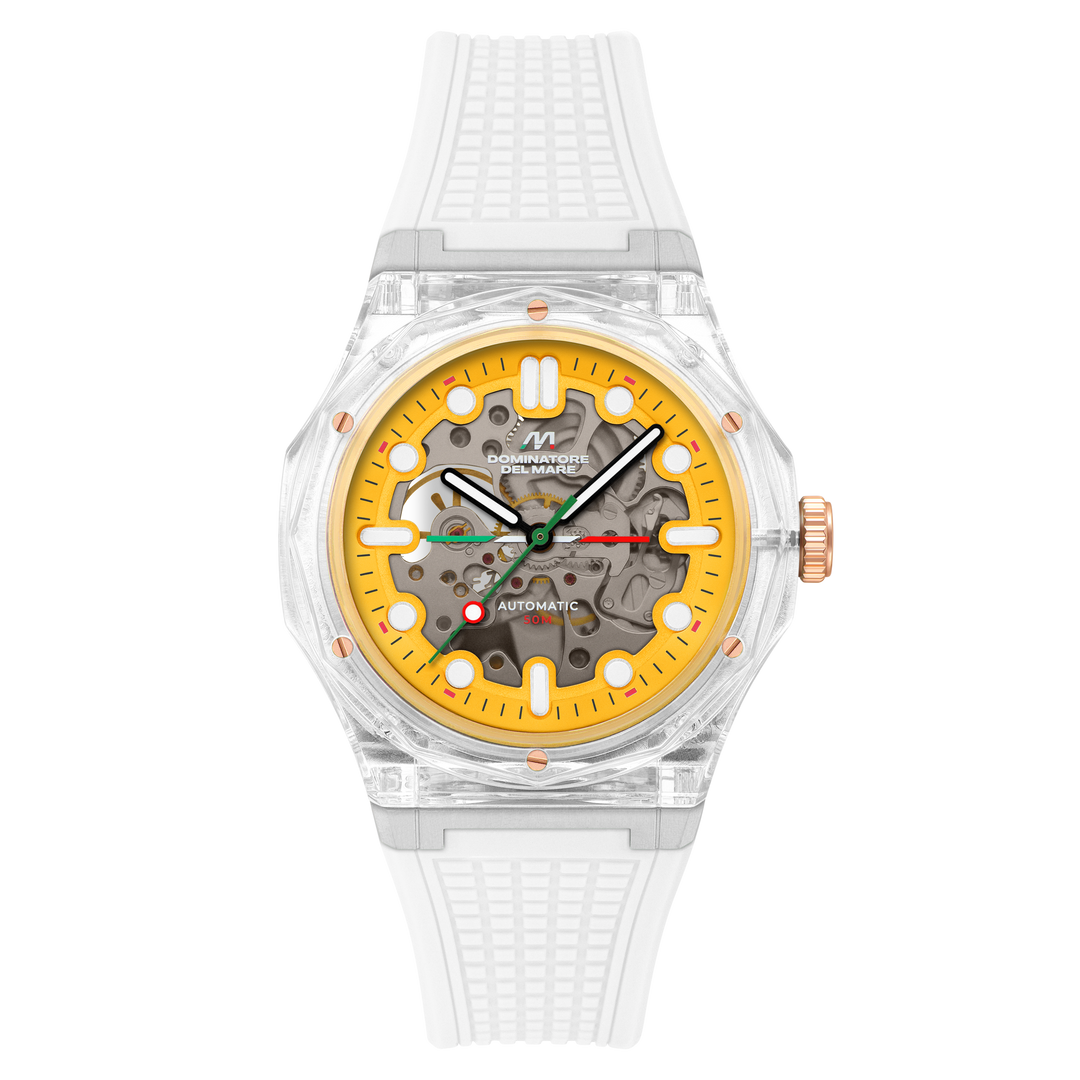 Ravello Automatic Yellow / Silicone | Yellow Dial