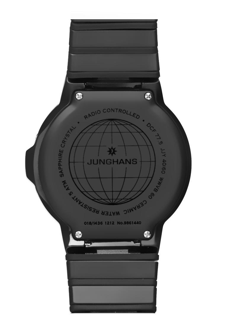 Force Mega Solar Black Ceramic / Ceramic Bracelet Black Dial
