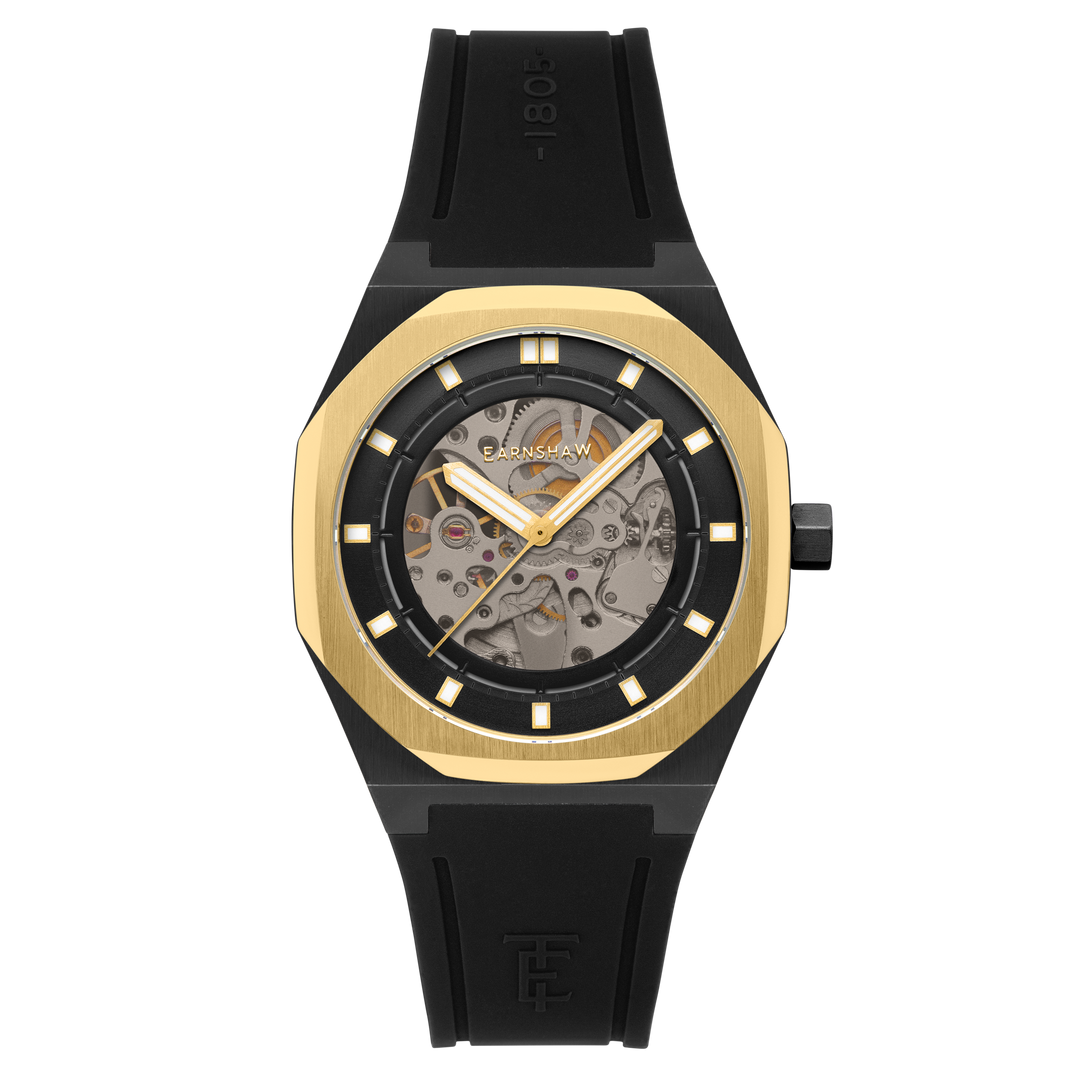 Discovery Drake Skeleton Automatic Black / Black Silicone | Black Dial