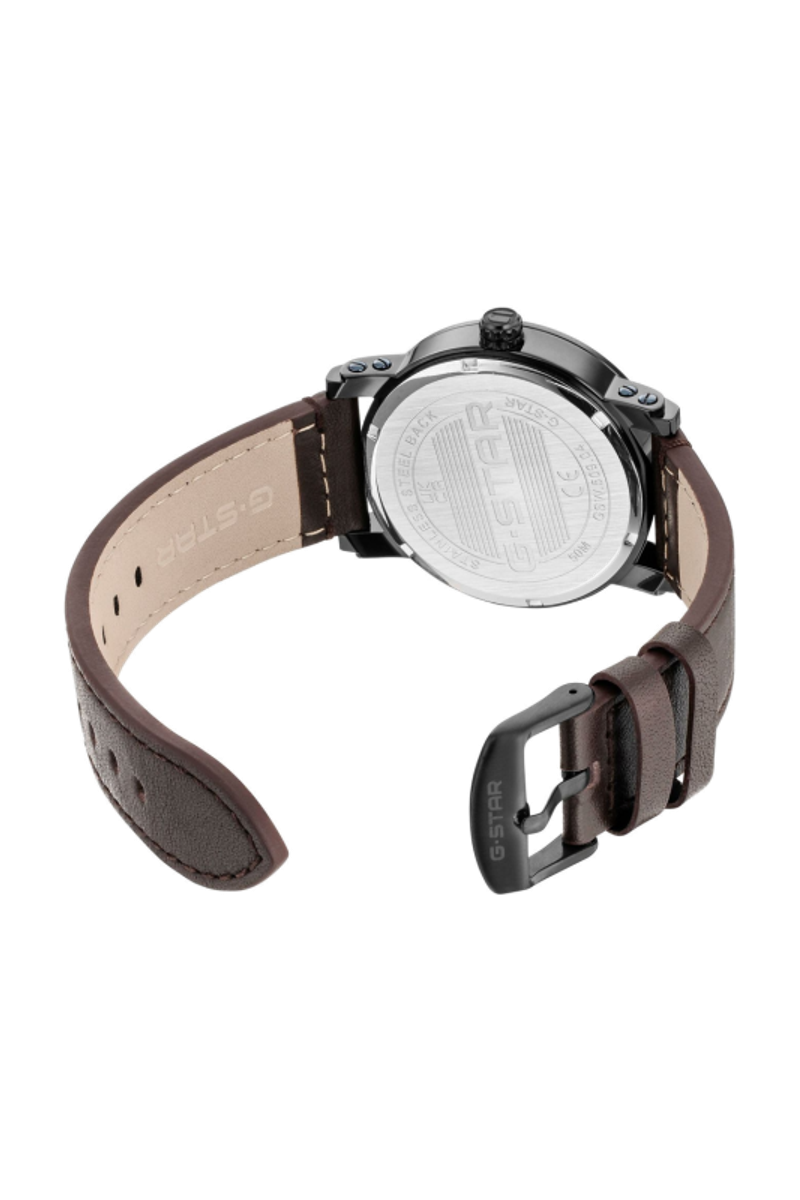 Rovic Blue Dial / Brown Leather Strap Blue Dial