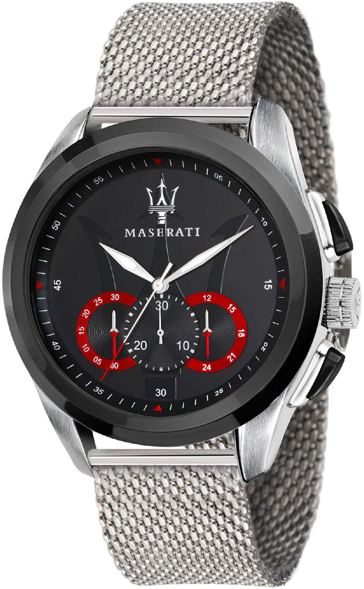 TRAGUARDO Black / Stainless Steel Black Dial