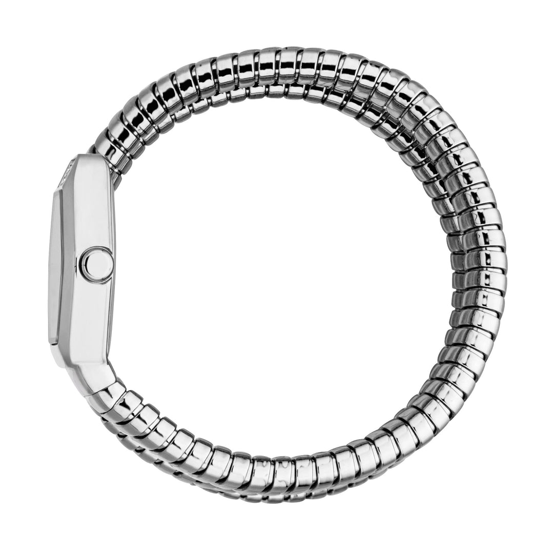 Snake 22.5mm / Black / Silver Black Dial