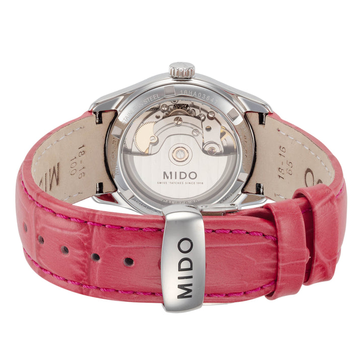 Baroncelli II 33mm / White / Pink | White Dial