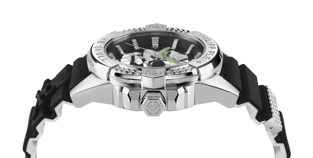 THE SKULL 44MM Black / Silicone | Black Dial