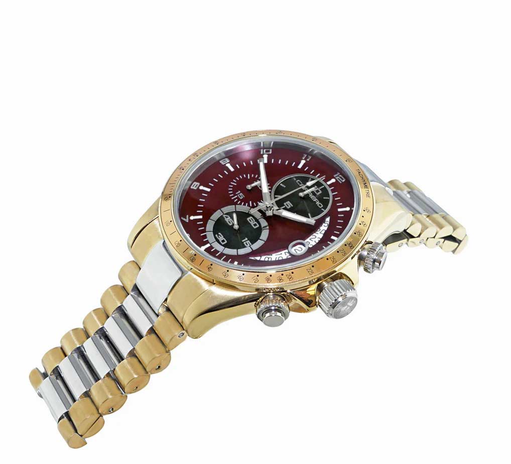 WINNER CIRCLE Red/2-Tone Gold | Red / Black Dial