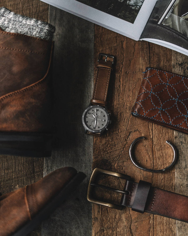 THE ALTITUDE - GUNMETAL/WALNUT | Gunmetal Dial