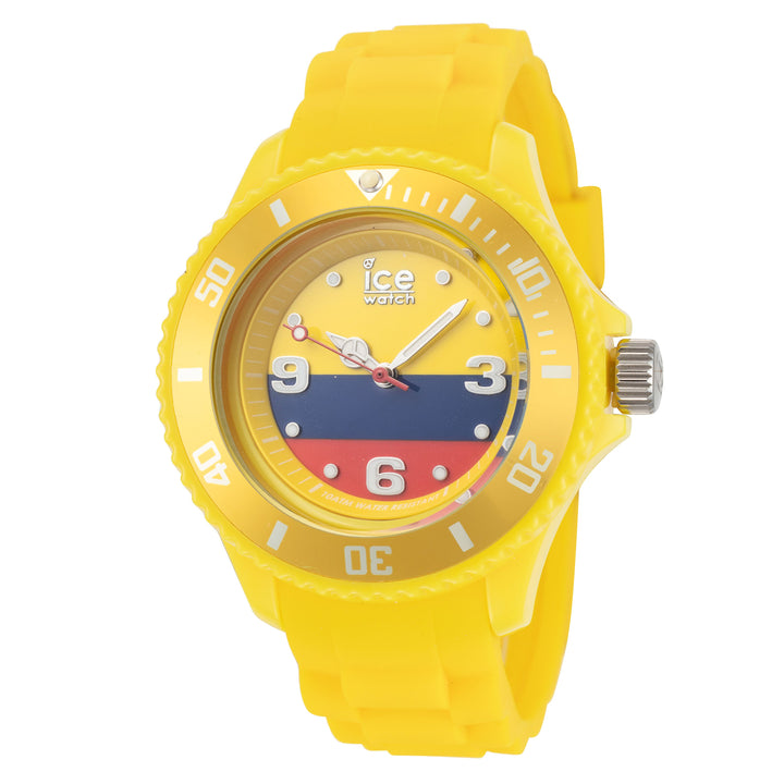 Ice-World 40mm / Blue Yellow Red / Yellow | Multi-Color Dial