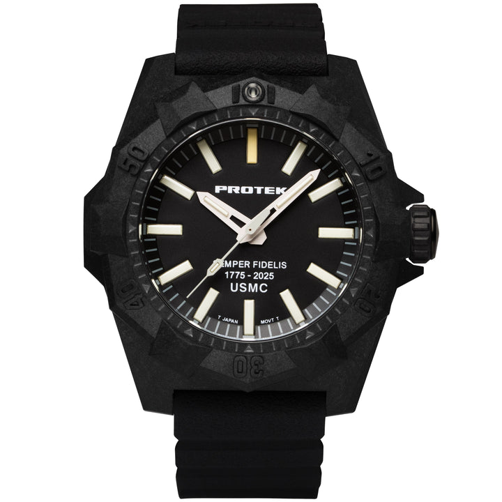 AGGRESSOR 4100 DIVE SEMPER FIDELIS SERIES Carbon/Black/Charcoal | Black Dial
