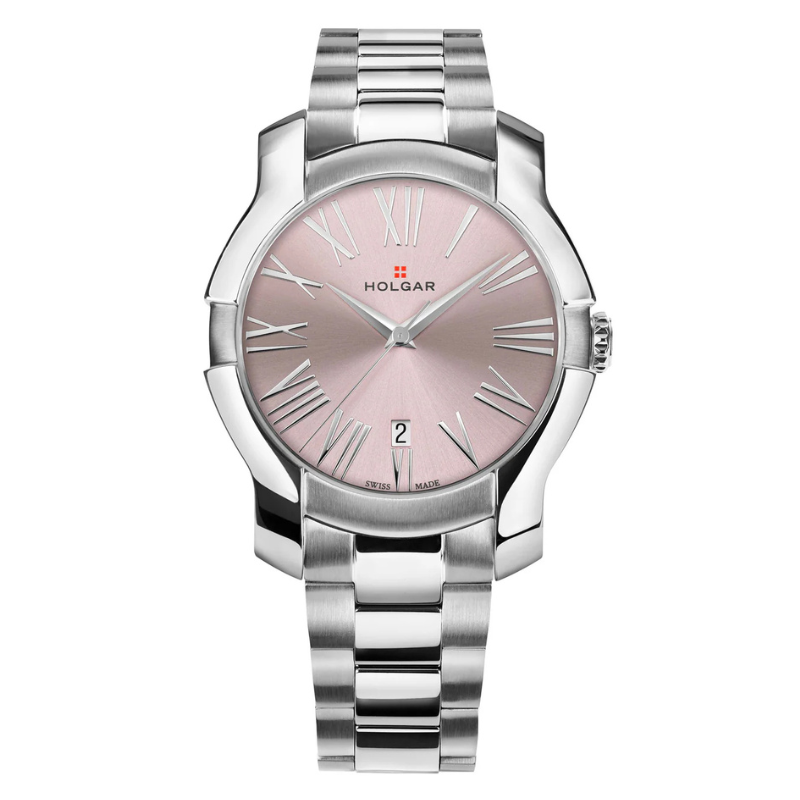 Women's Pink Dial, Stainless Steel Case and Bracelet | Pink Dial