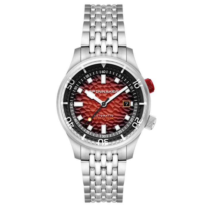 Spinnaker Bradner Automatic Red / Stainless Steel Red Dial
