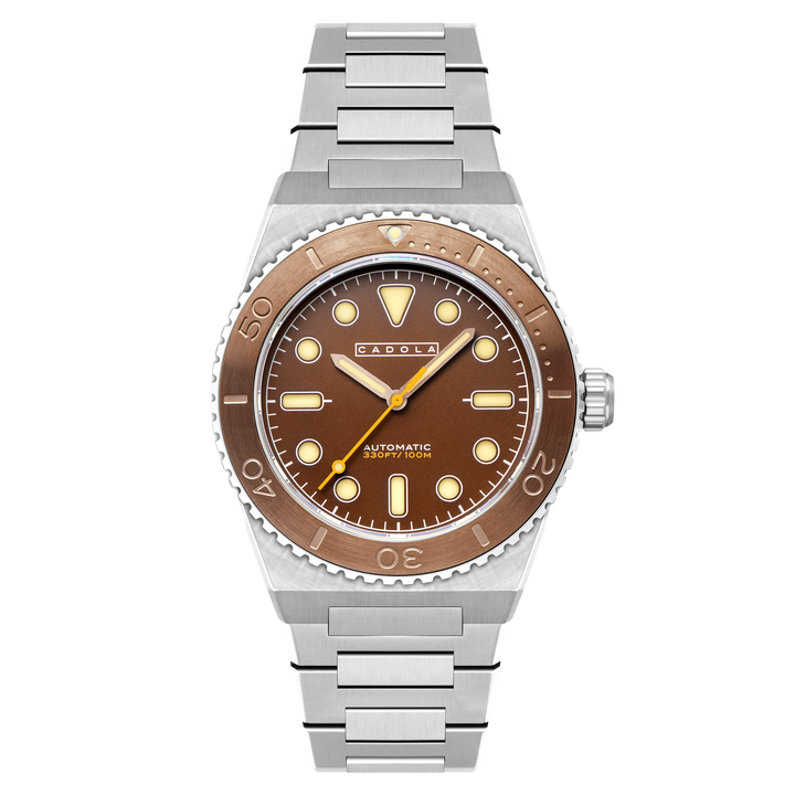 Farina Automatic Brown / Stainless Steel | Brown Dial