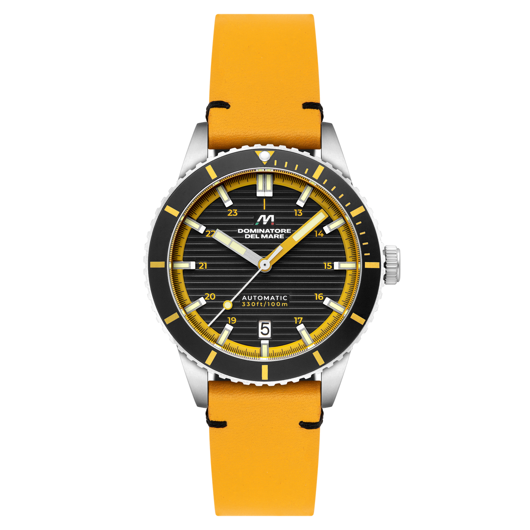 SCILLA AUTOMATIC BLACK / Leather | Black Dial