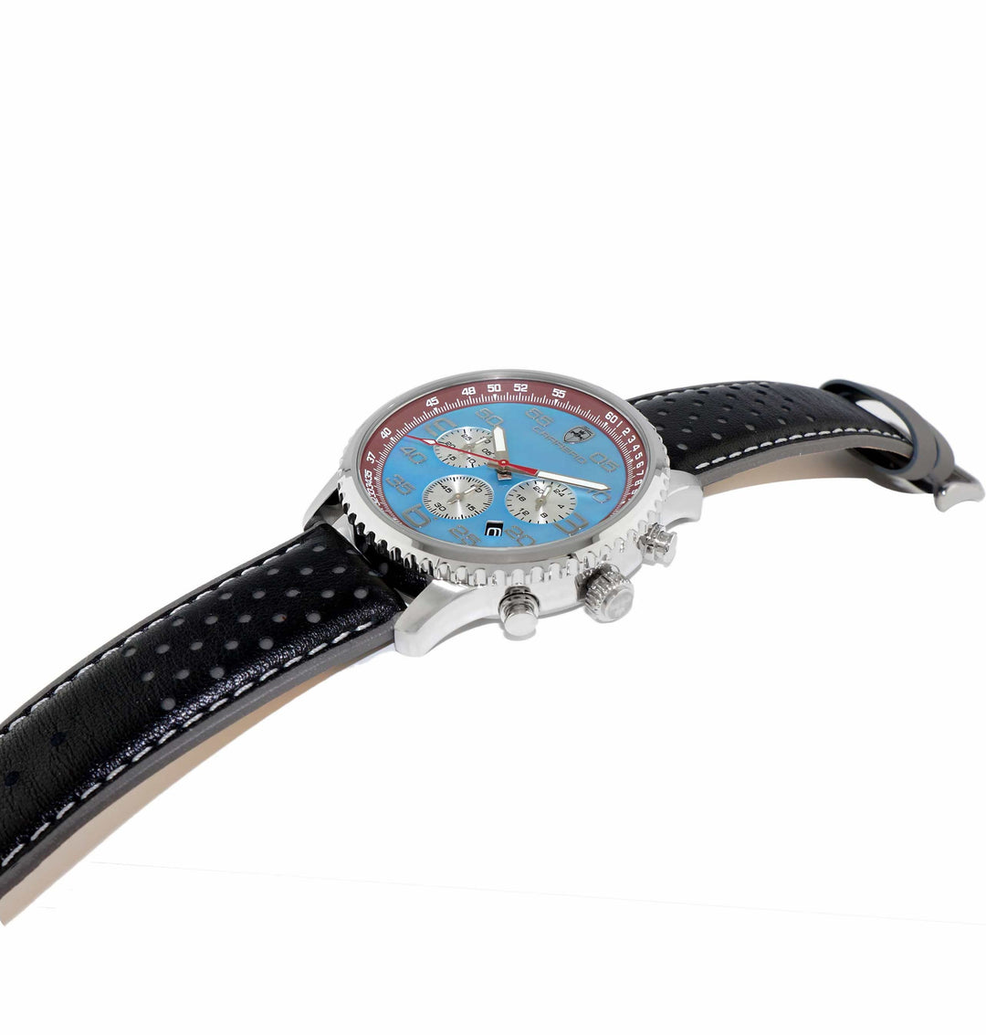 Aureum SILVERTONE/WHITE-BROWN Blue Dial