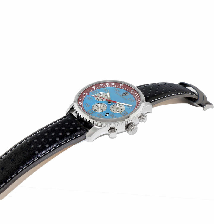 Aureum SILVERTONE/WHITE-BROWN Blue Dial