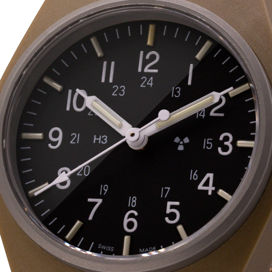 General Purpose Quartz Black Sterile/Nylon Matte Black Dial