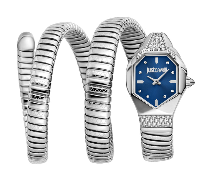 Snake 22mm / Dark Blue / Silver | Dark Blue Dial