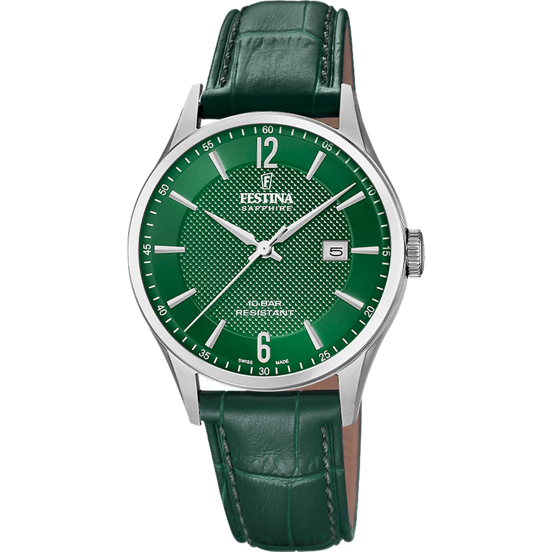 CLASSIC LEATHER | Green Dial