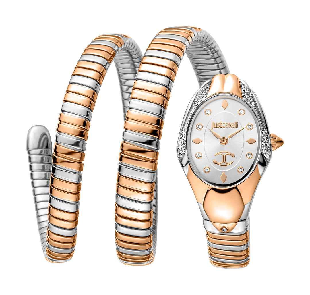 Serpente Nobile 22mm / Silver / Silver and Rose Gold | Silver Dial
