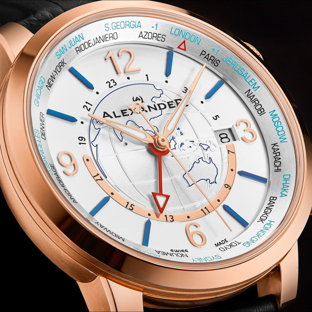 A171A-02 Black/Leather | White Dial