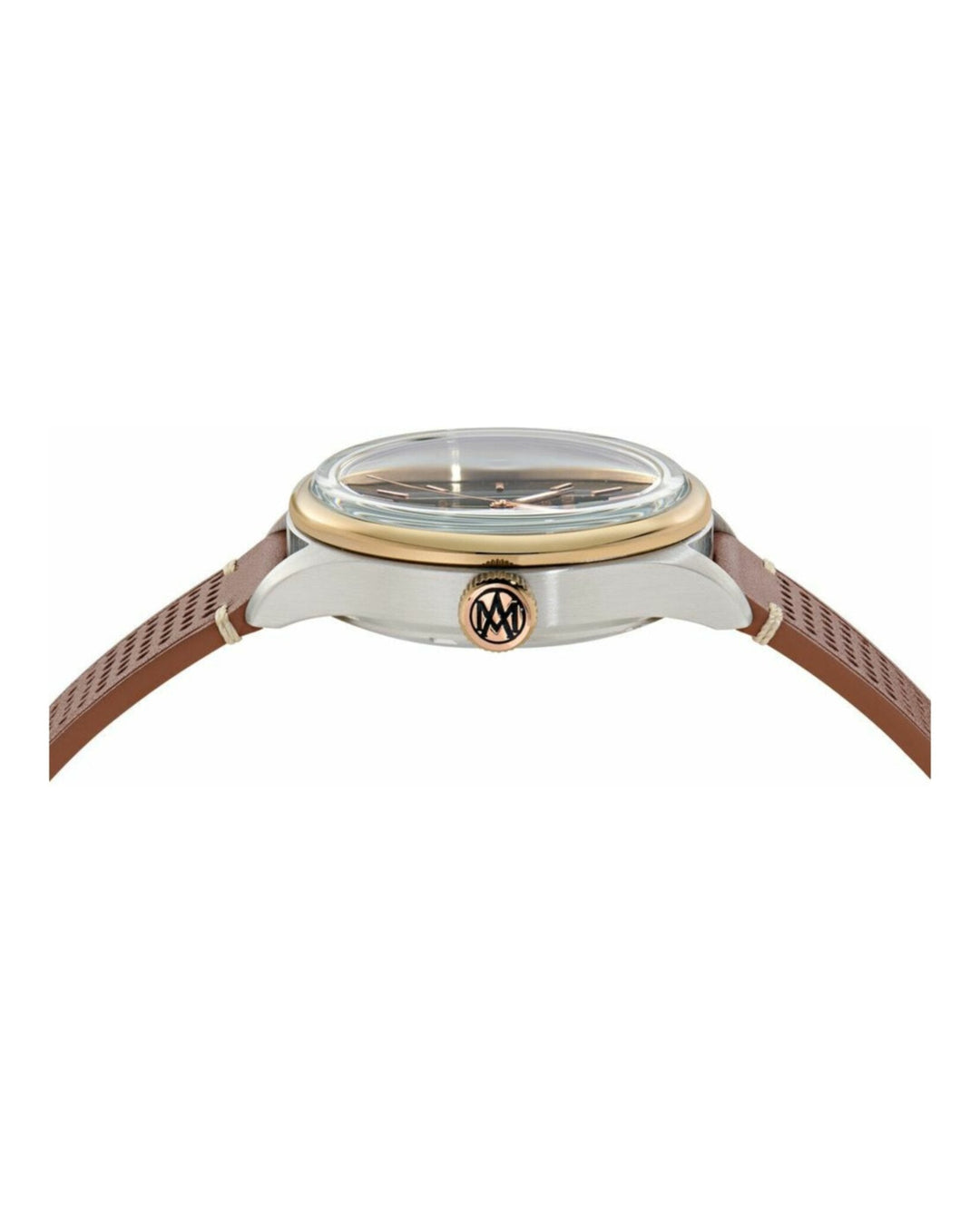 TS1 Automatic Two Tone Case/Black Dial Autmoatic/Brown Leather Strap Black Dial