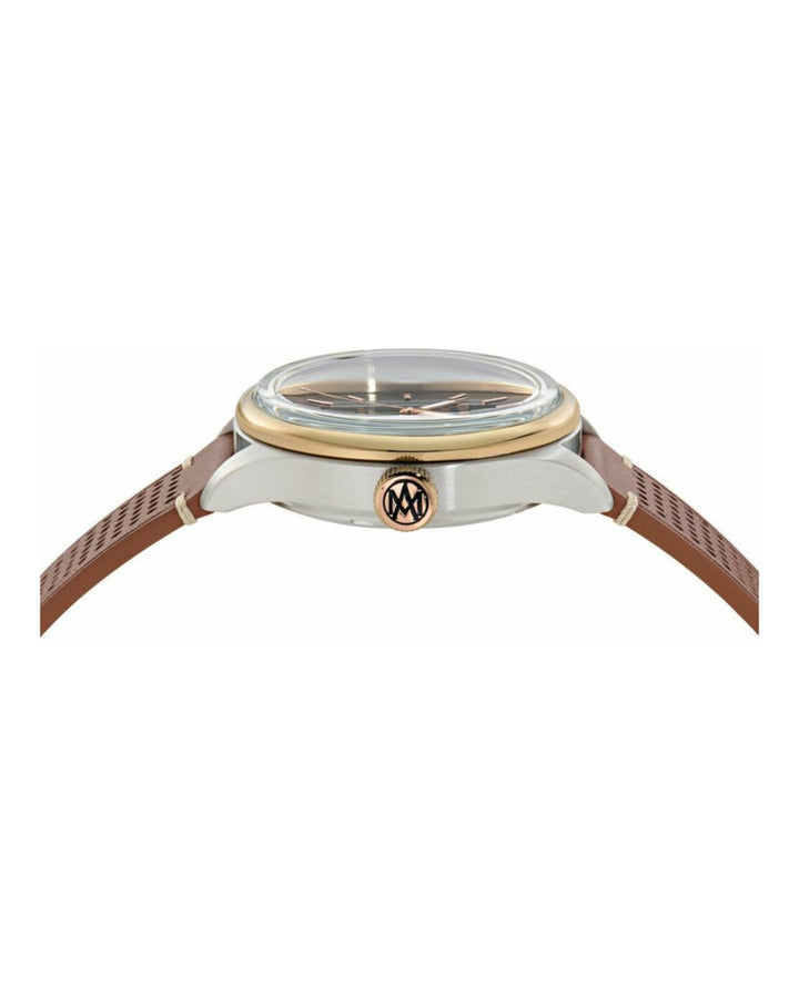 TS1 Automatic Two Tone Case/Black Dial Autmoatic/Brown Leather Strap Black Dial