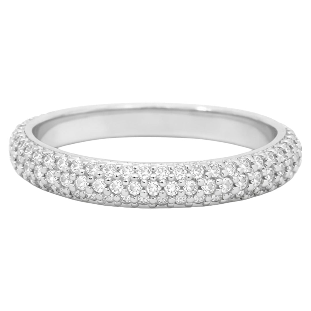 Pavé Diamond Domed Band