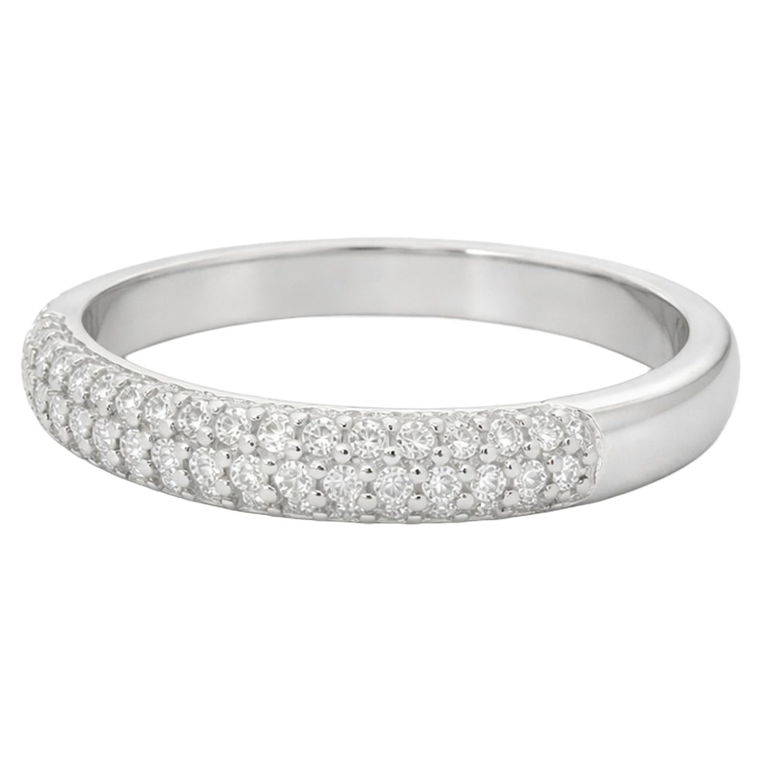 Pavé Diamond Domed Band