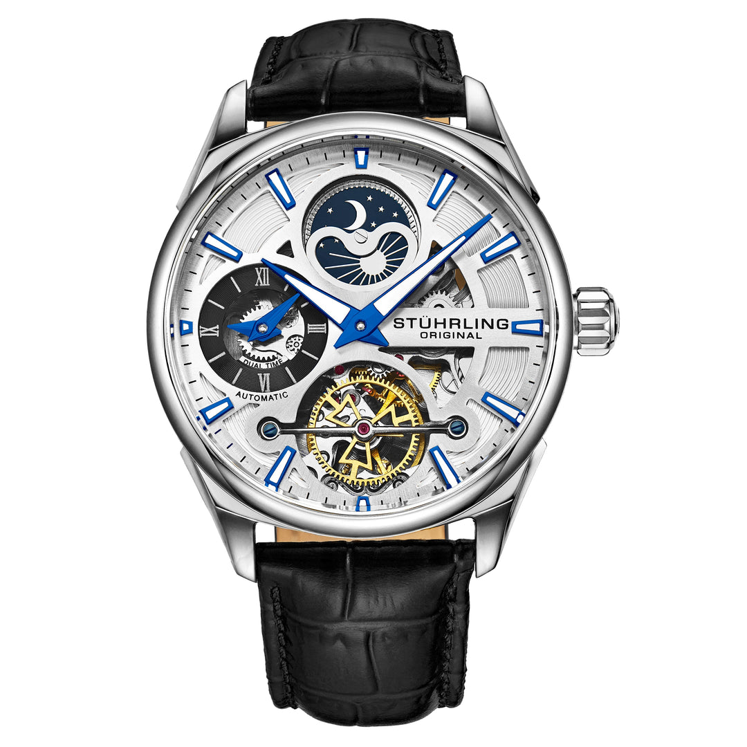 Legacy Black/Leather/Silver Dial/Silver Case 3918.1 | Silver Dial