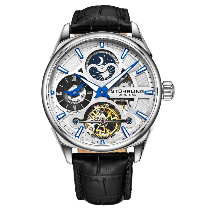 Legacy Black/Leather/Silver Dial/Silver Case 3918.1 | Silver Dial