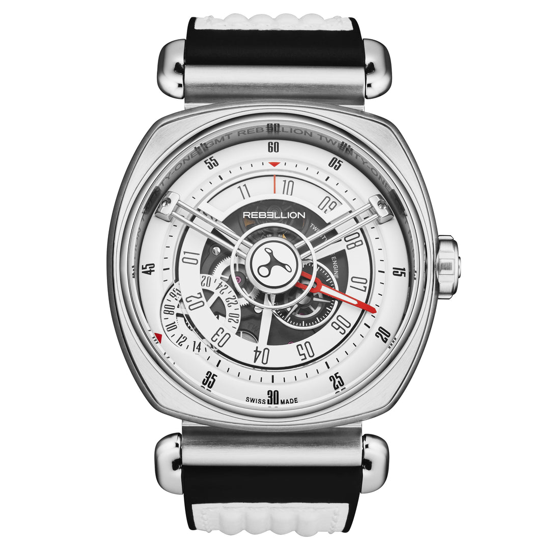 Twenty One RB21GMT.ST.T03 / White | White Dial
