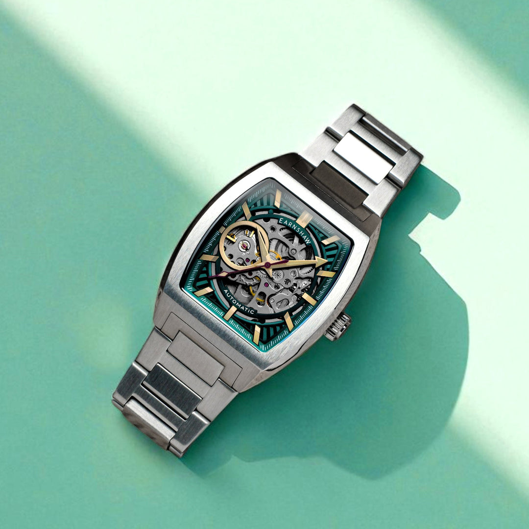Heritage Wellington Skeleton Automatic Blue / Stainless Steel | Blue Dial