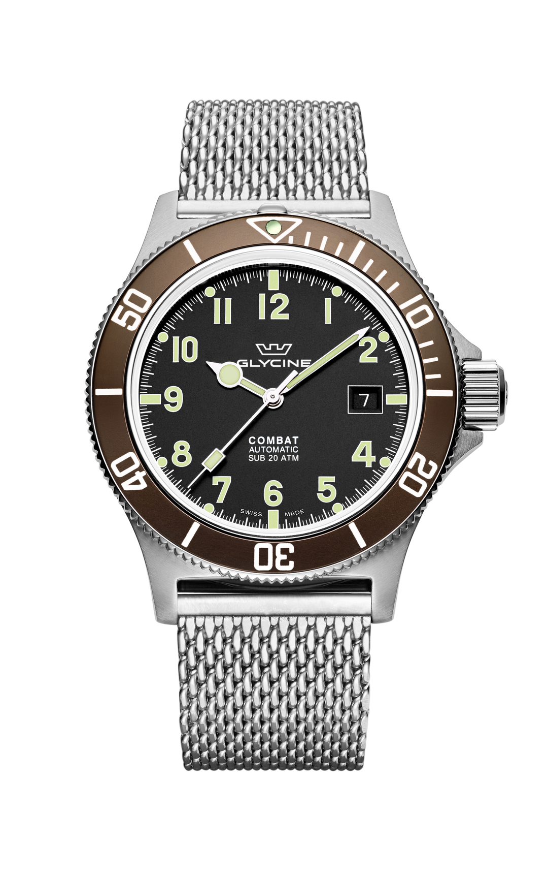 Combat 42 mm / Black / Silver Black Dial