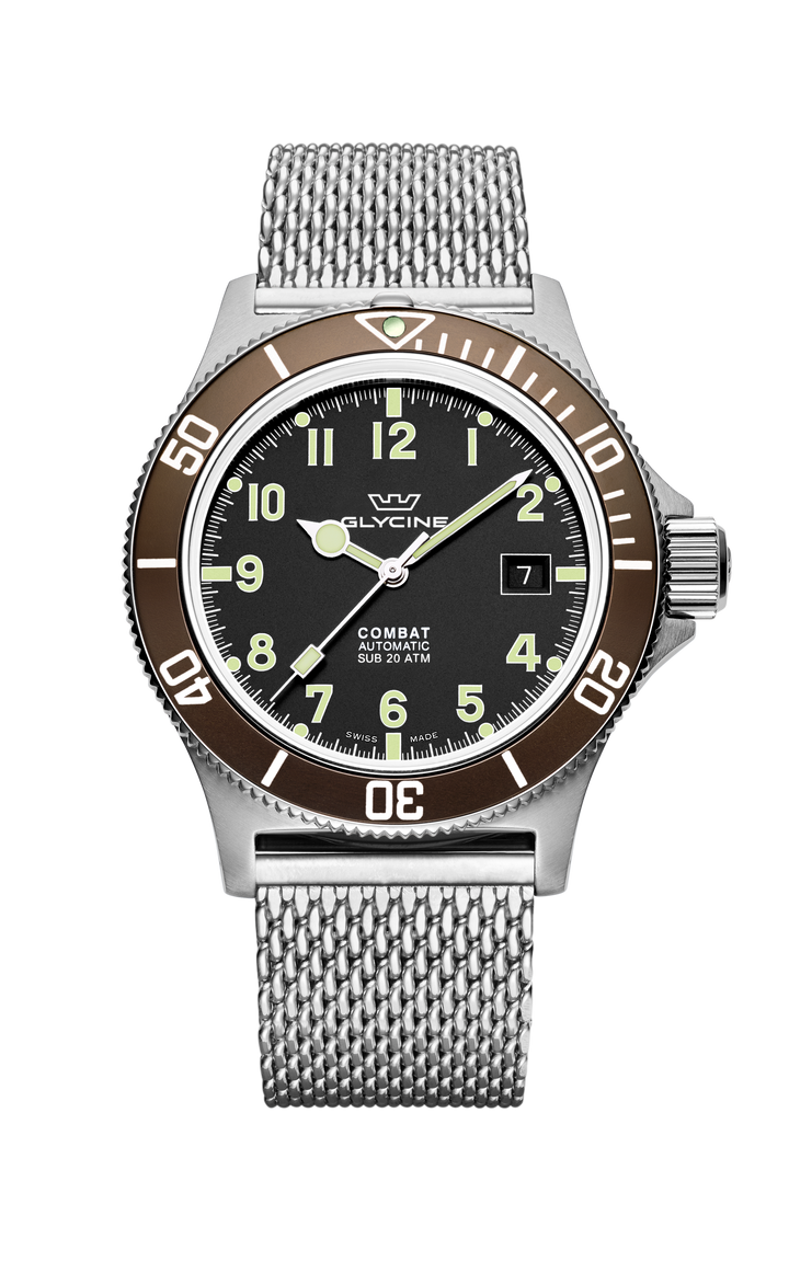 Combat 42 mm / Black / Silver Black Dial