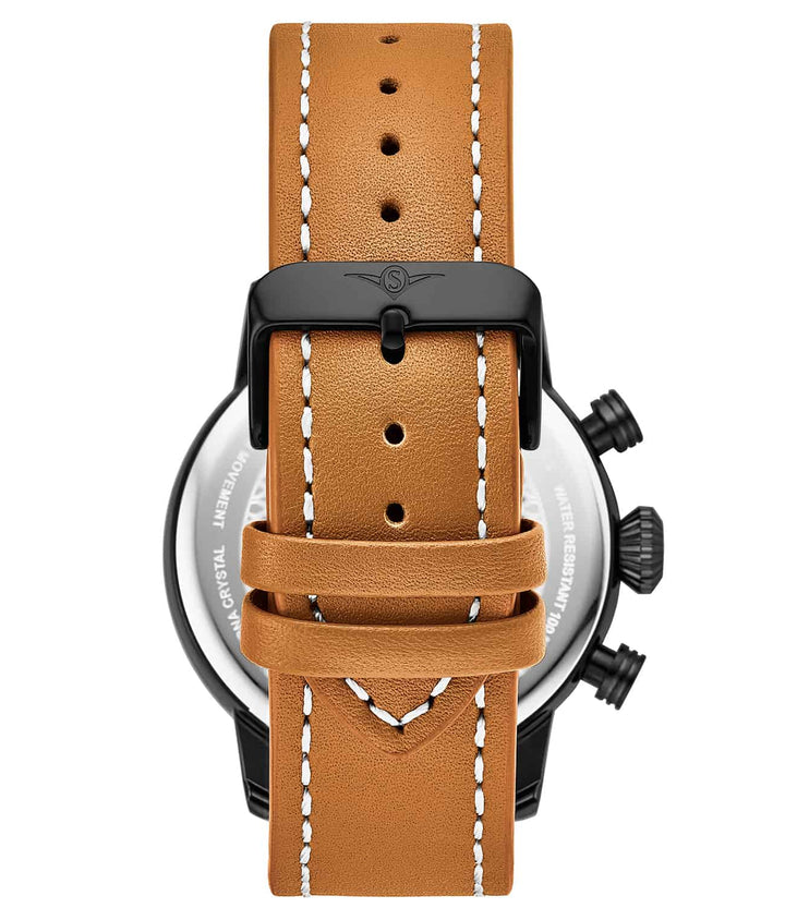 Aviator Black Dial / Tan Leather | Black Dial
