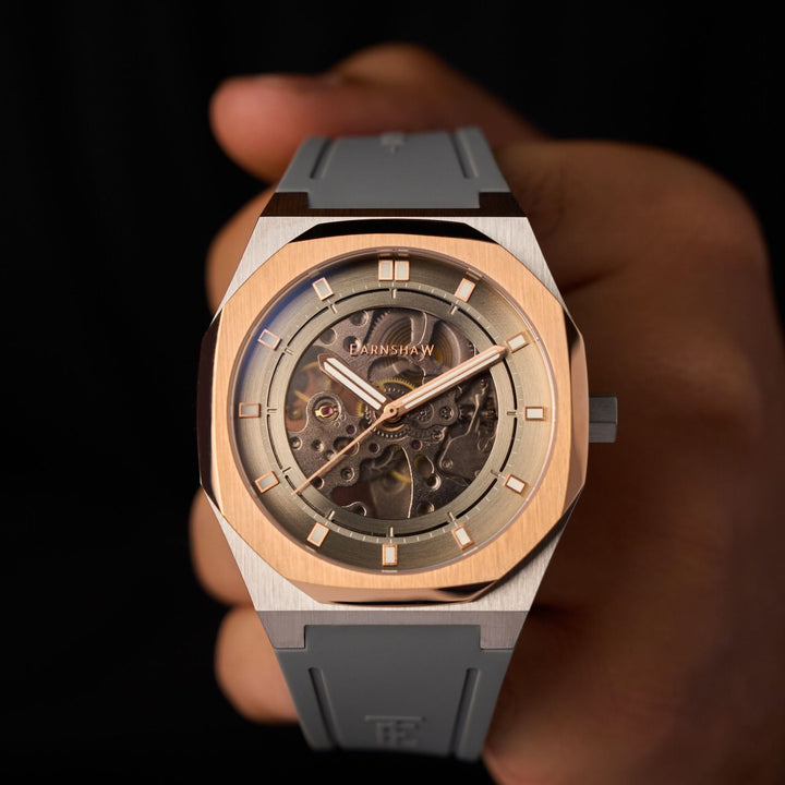 Discovery Drake Skeleton Automatic Grey / Gray Silicone | Grey Dial