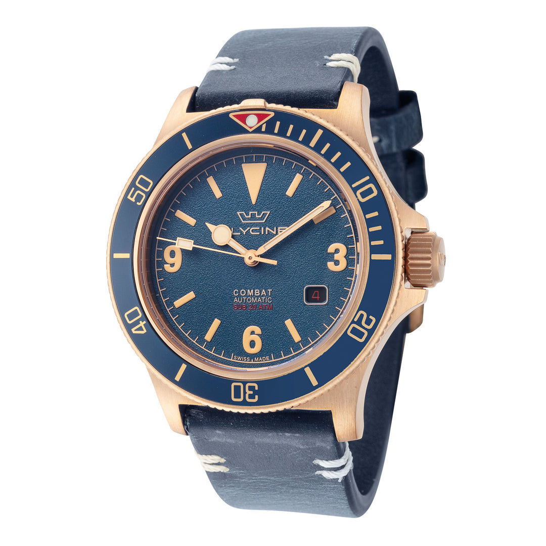 Combat Sub Bronze Vintage 42 mm / Blue / Blue Blue Dial