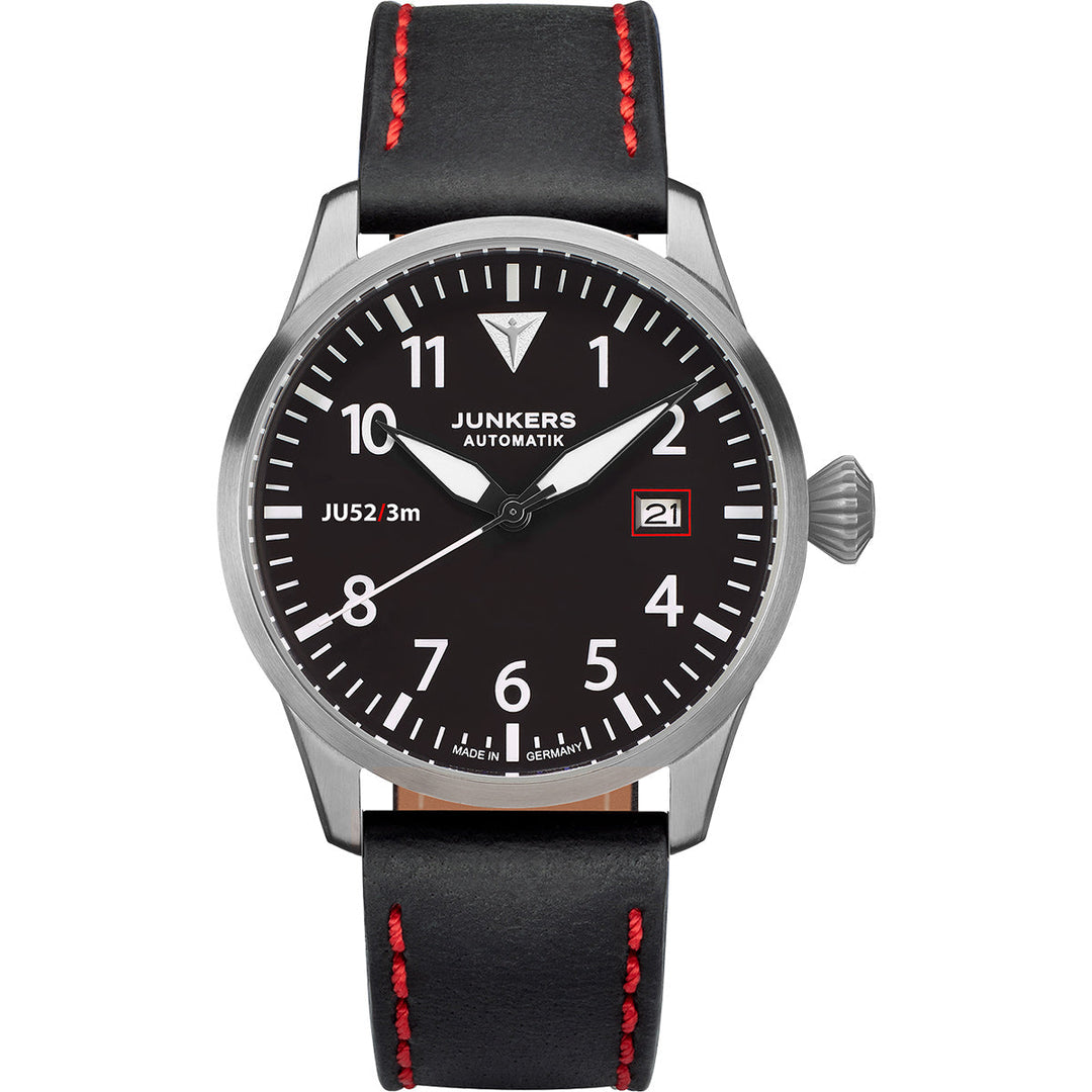 JU52/3M Limited Edition Black Dial / Black Leather Strap Black Dial