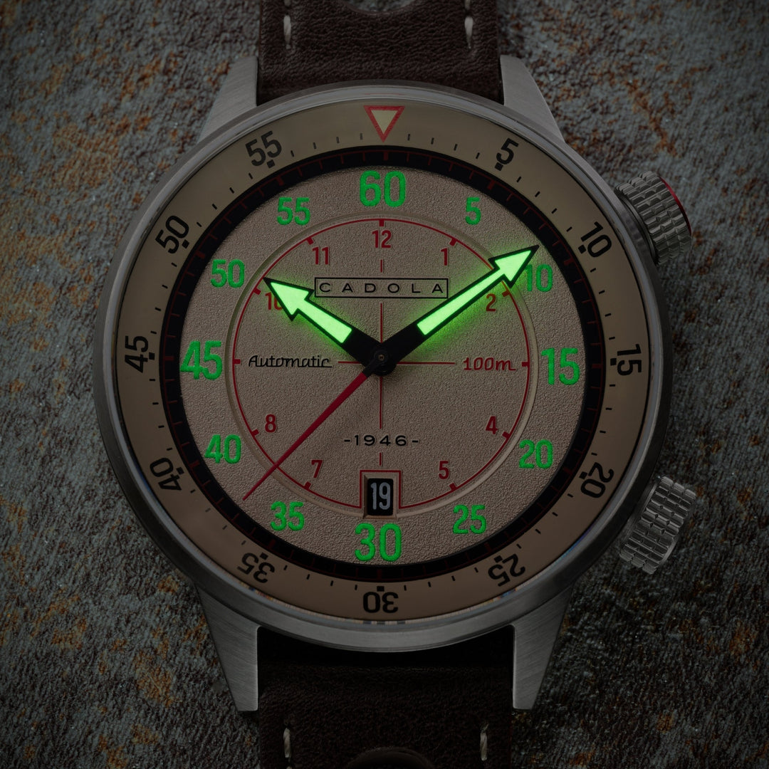 Rally Timer Automatic Khaki / Leather | Khaki Dial