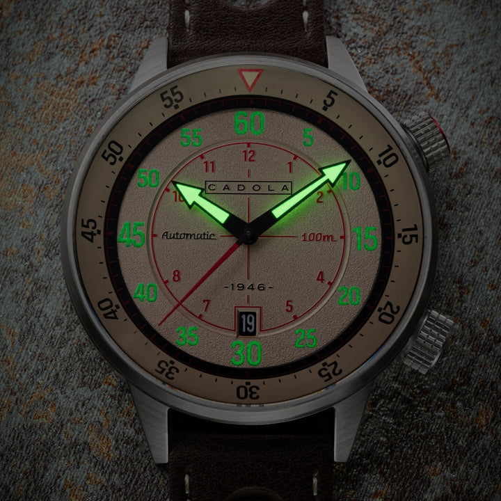 Rally Timer Automatic Khaki / Leather | Khaki Dial