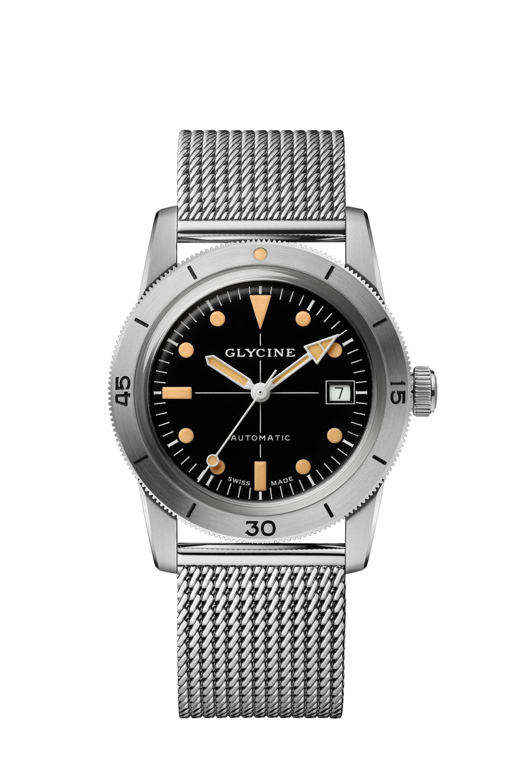 Sea Kraken 39mm / Black / Silver Black Dial