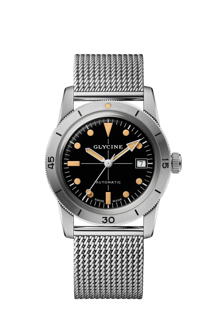 Sea Kraken 39mm / Black / Silver Black Dial