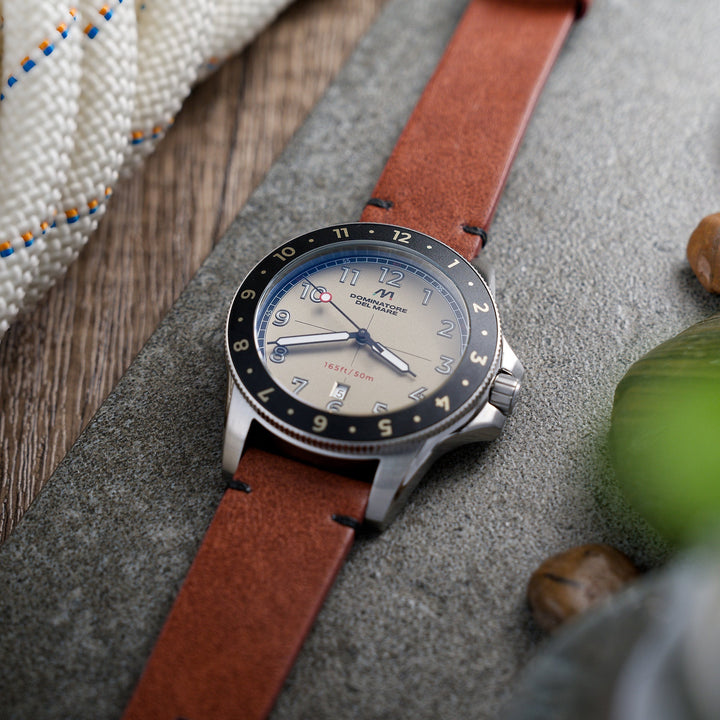 Bandiera Japan Quartz Cream / Leather | Cream Dial