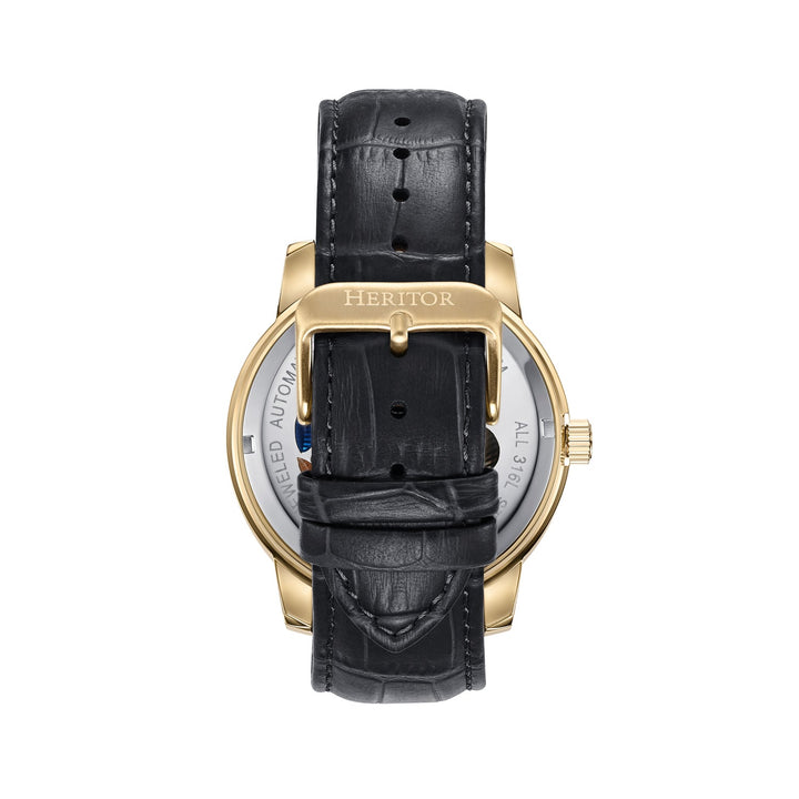 Emmanuel Semi Skeleton Custom Dial Black/Gold | MULTICOLOR Dial