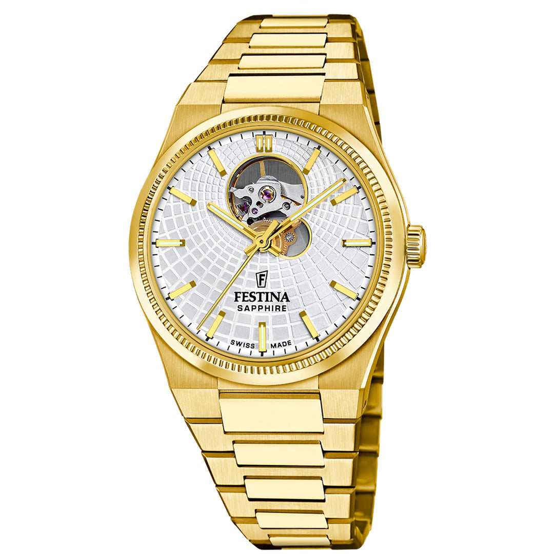 Rive Open Heart Silver / Stainless Steel Silver Dial