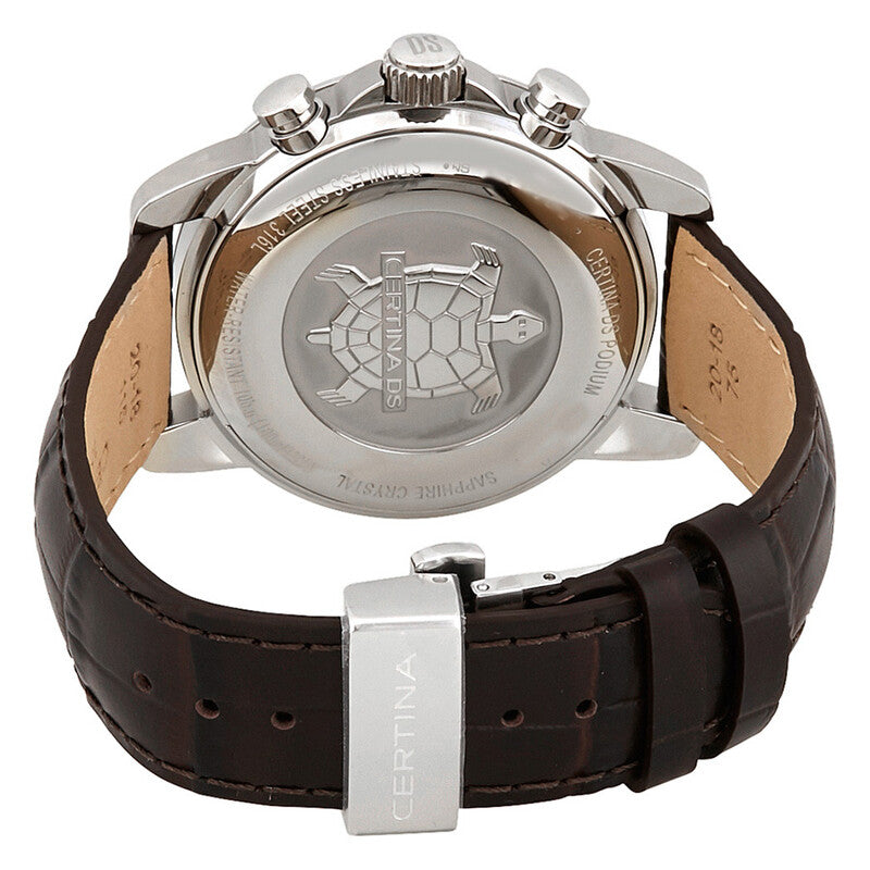DS Podium Chrono GMT Chronograph GMT Grey Dial / Leather Strap Gray Dial