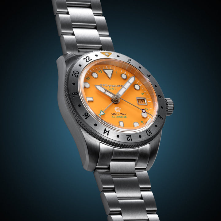Croft 39 GMT Automatic Yellow / Stainless Steel | Yellow Dial