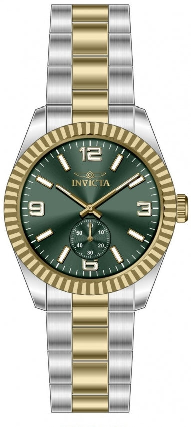 Specialty Men Green Dial / Two-Tone Stainless Steel Bracelet Green Dial