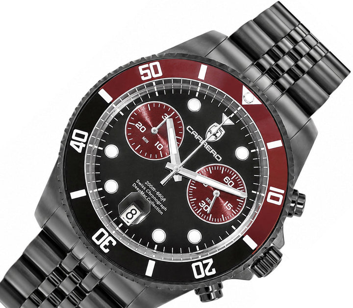 DeepMar Collection IP-BLACK / PURPLE Purple-Black Dial
