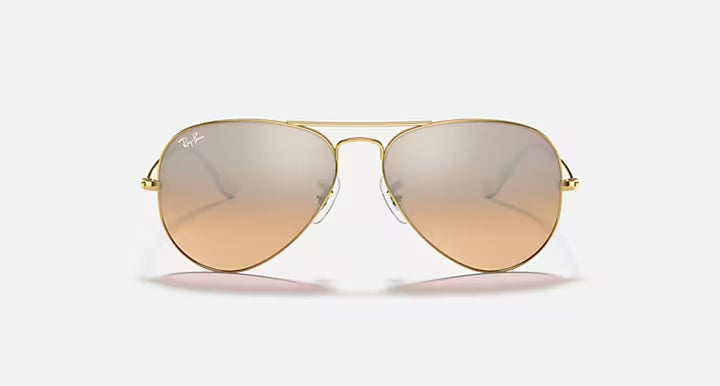 AVIATOR GRADIENT UNISEX / POLISHED ARISTA GOLD - SILVER PINK GRADIENT MIRROR